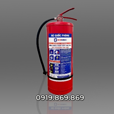 Bình chữa cháy Bột ABC 8kg kiểm định Bộ Quốc Phòng