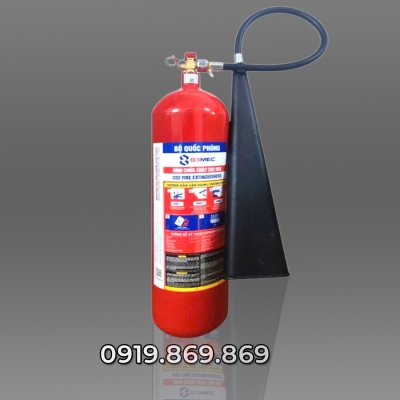 Bình chữa cháy CO2 5kg kiểm định Bộ Quốc Phòng